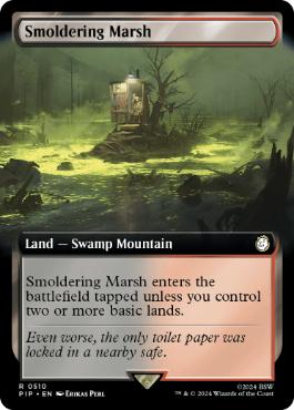 【ENG】【Foil】■拡張アート■《燻る湿地/Smoldering Marsh》[PIP]