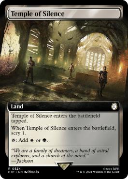 【ENG】【Foil】■拡張アート■《静寂の神殿/Temple of Silence》[PIP]
