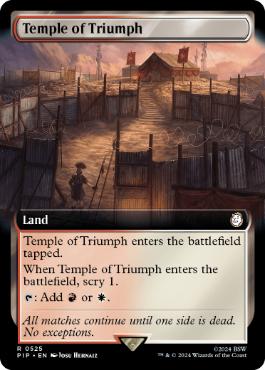 【ENG】【Foil】■拡張アート■《凱旋の神殿/Temple of Triumph》[PIP]