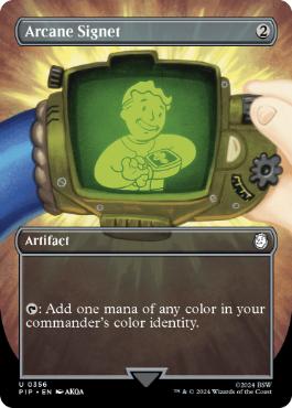 【ENG】【Foil】■ボーダーレス■《秘儀の印鑑/Arcane Signet》[PIP]