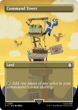 【ENG】【Foil】■ボーダーレス■《統率の塔/Command Tower》[PIP]