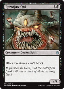【ENG】《剃刀顎の鬼/Razorjaw Oni》[CMA17]