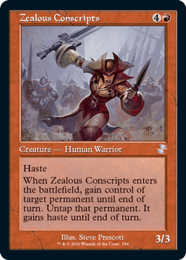 【ENG】■旧枠■《士気溢れる徴集兵/Zealous Conscripts》[TSR]