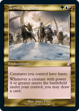 【ENG】【Foil】■旧枠■《ティムールの隆盛/Temur Ascendancy》[TSR]