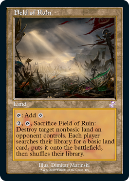 【ENG】【Foil】■旧枠■《廃墟の地/Field of Ruin》[TSR]