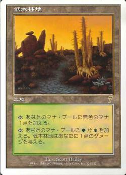 【JPN】《低木林地/Brushland》[7ED]
