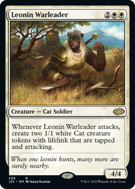 【ENG】《レオニンの戦導者/Leonin Warleader》[J22]