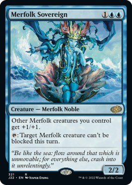 【ENG】《マーフォークの君主/Merfolk Sovereign》[J22]