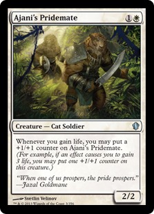 【ENG】《アジャニの群れ仲間/Ajani's Pridemate》[C13]