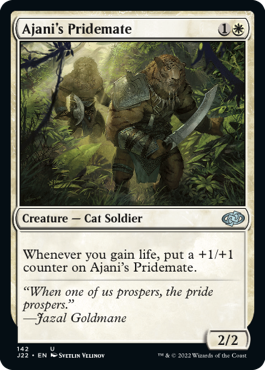 【ENG】《アジャニの群れ仲間/Ajani's Pridemate》[J22]