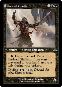 【ENG】【Foil】■旧枠■《アンデッドの剣闘士/Undead Gladiator》[DMR]