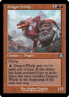 【ENG】【Foil】■旧枠■《チビ・ドラゴン/Dragon Whelp》[DMR]