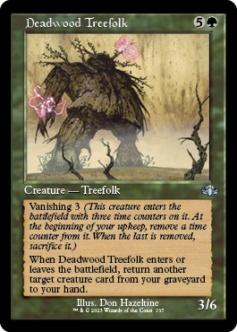 【ENG】【Foil】■旧枠■《デッドウッドのツリーフォーク/Deadwood Treefolk》[DMR]