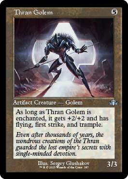【ENG】【Foil】■旧枠■《スランのゴーレム/Thran Golem》[DMR]