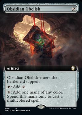 【ENG】■拡張アート■《黒曜石のオベリスク/Obsidian Obelisk》[DMC]
