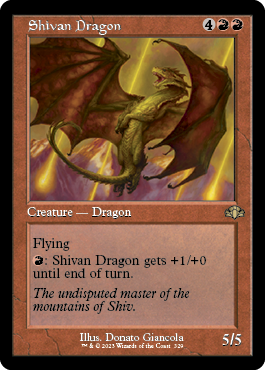 【ENG】■旧枠■《シヴ山のドラゴン/Shivan Dragon》[DMR]