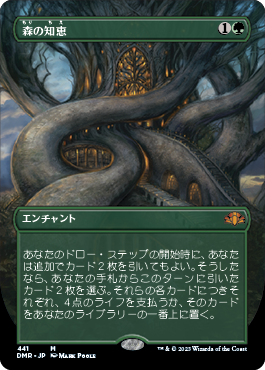 【JPN】■ボーダーレス■《森の知恵/Sylvan Library》[DMR]