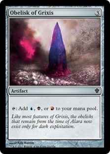 【ENG】《グリクシスのオベリスク/Obelisk of Grixis》[C13]