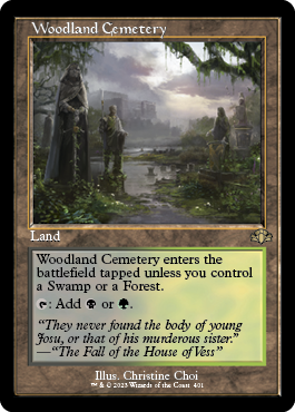 【ENG】【Foil】■旧枠■《森林の墓地/Woodland Cemetery》[DMR]