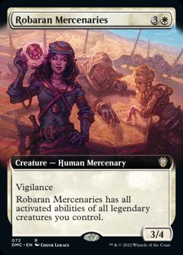 【ENG】【Foil】■拡張アート■《ロバラン傭兵団/Robaran Mercenaries》[DMC]