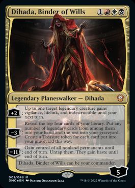 【ENG】【Foil】《意志を縛る者、ディハーダ/Dihada, Binder of Wills》[DMC]