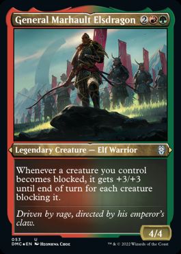 【ENG】【Foil】■エッチング■《竜公マーホルト将軍/General Marhault Elsdragon》[DMC]