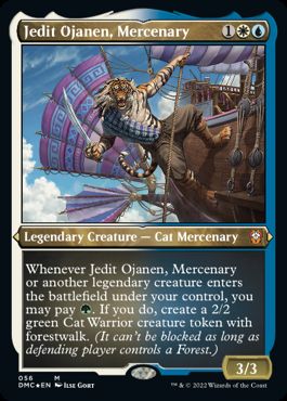 【ENG】【Foil】■エッチング■《傭兵、ジェディット・オジャネン/Jedit Ojanen, Mercenary》[DMC]