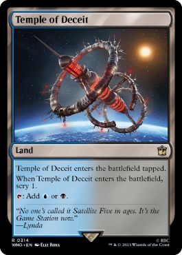 【ENG】【Foil】《欺瞞の神殿/Temple of Deceit》[WHO]