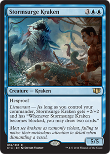 【ENG】《うねり嵐のクラーケン/Stormsurge Kraken》[C14]