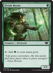 【ENG】《エルフの神秘家/Elvish Mystic》[C14]