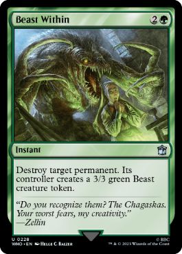 【ENG】【Foil】《内にいる獣/Beast Within》[WHO]