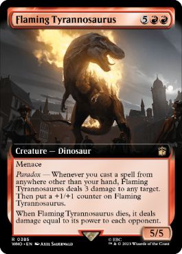 【ENG】■拡張アート■《燃え盛るティラノサウルス/Flaming Tyrannosaurus》[WHO]