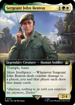 【ENG】【Foil】■拡張アート■《ジョン・ベントン伍長/Sergeant John Benton》[WHO]