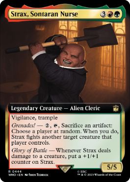 【ENG】【Foil】■拡張アート■《ソンターランの看護師、ストラックス/Strax, Sontaran Nurse》[WHO]