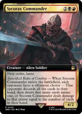【ENG】【Foil】■拡張アート■《シコラックスの司令官/Sycorax Commander》[WHO]