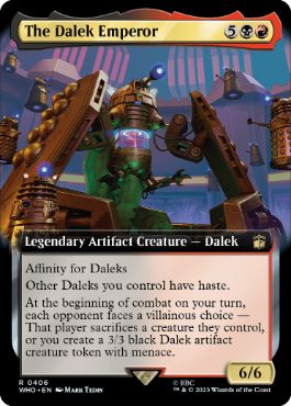 【ENG】【Foil】■拡張アート■《皇帝ダーレク/The Dalek Emperor》[WHO]