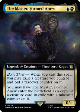 【ENG】【Foil】■拡張アート■《再誕者、マスター/The Master, Formed Anew》[WHO]