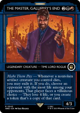 【ENG】【Foil】■ショーケース■《ギャリフレイの終焉、マスター/The Master, Gallifrey's End》[WHO]