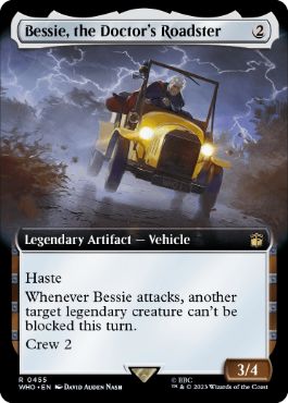【ENG】【Foil】■拡張アート■《ドクターのロードスター、ベッシー/Bessie, the Doctor's Roadster》[WHO]