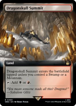 【ENG】【Foil】■拡張アート■《竜髑髏の山頂/Dragonskull Summit》[WHO]