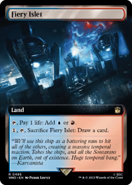 【ENG】【Foil】■拡張アート■《焦熱島嶼域/Fiery Islet》[WHO]
