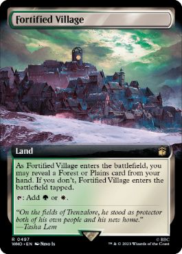 【ENG】【Foil】■拡張アート■《要塞化した村/Fortified Village》[WHO]