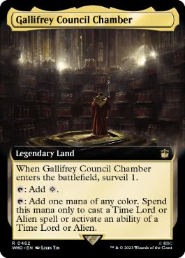 【ENG】【Foil】■拡張アート■《ギャリフレイ評議堂/Gallifrey Council Chamber》[WHO]