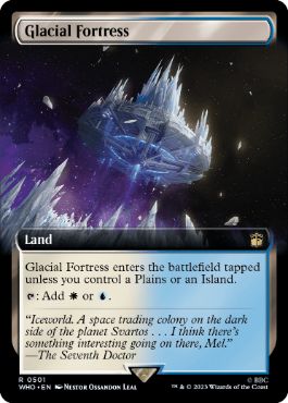 【ENG】【Foil】■拡張アート■《氷河の城砦/Glacial Fortress》[WHO]
