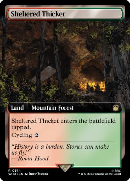 【ENG】【Foil】■拡張アート■《隠れた茂み/Sheltered Thicket》[WHO]