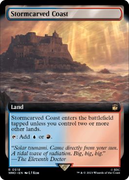 【ENG】【Foil】■拡張アート■《嵐削りの海岸/Stormcarved Coast》[WHO]