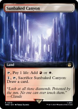 【ENG】【Foil】■拡張アート■《灼陽大峡谷/Sunbaked Canyon》[WHO]