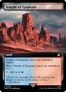【ENG】【Foil】■拡張アート■《天啓の神殿/Temple of Epiphany》[WHO]