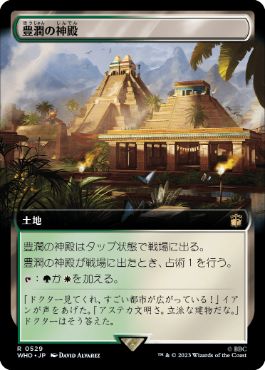 【JPN】【Foil】■拡張アート■《豊潤の神殿/Temple of Plenty》[WHO]