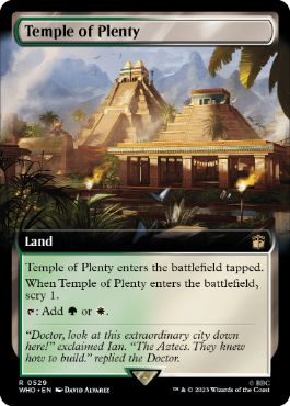 【ENG】【Foil】■拡張アート■《豊潤の神殿/Temple of Plenty》[WHO]